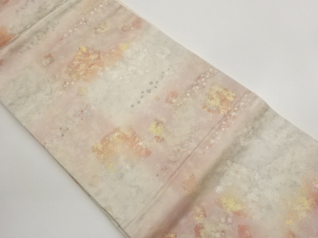 JAPANESE KIMONO / NAGOYA OBI / HIKIHAKU / WOVEN SCATTERED NORI 